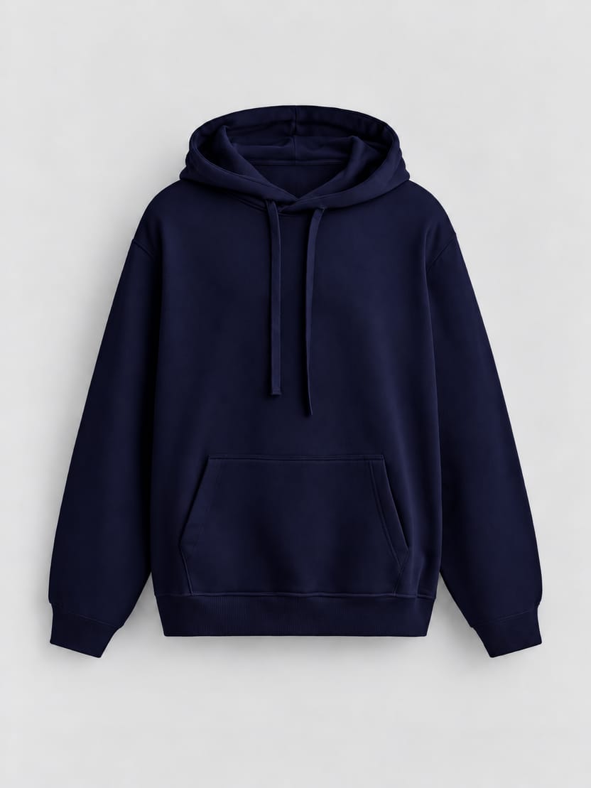 GS Signature Essential Fleece Hoodie – Navy Blue