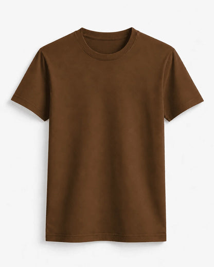 GS Signature Essential Cotton T-Shirt Brown