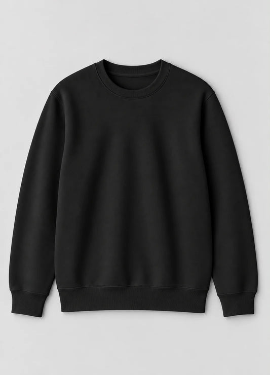 Essential Fleece Sweatshirt – Black