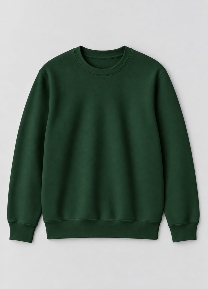 Essential Fleece Sweatshirt – Dark Green