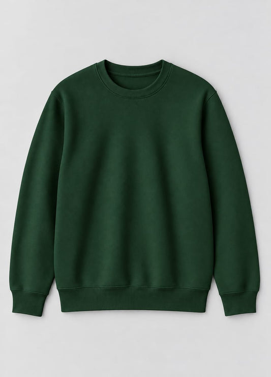 Essential Fleece Sweatshirt – Dark Green