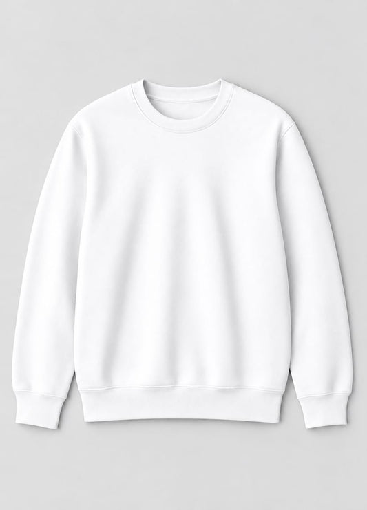 Essential Fleece Sweatshirt – White