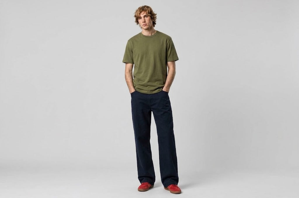 GS Signature Essential Cotton T-Shirt Olive Green