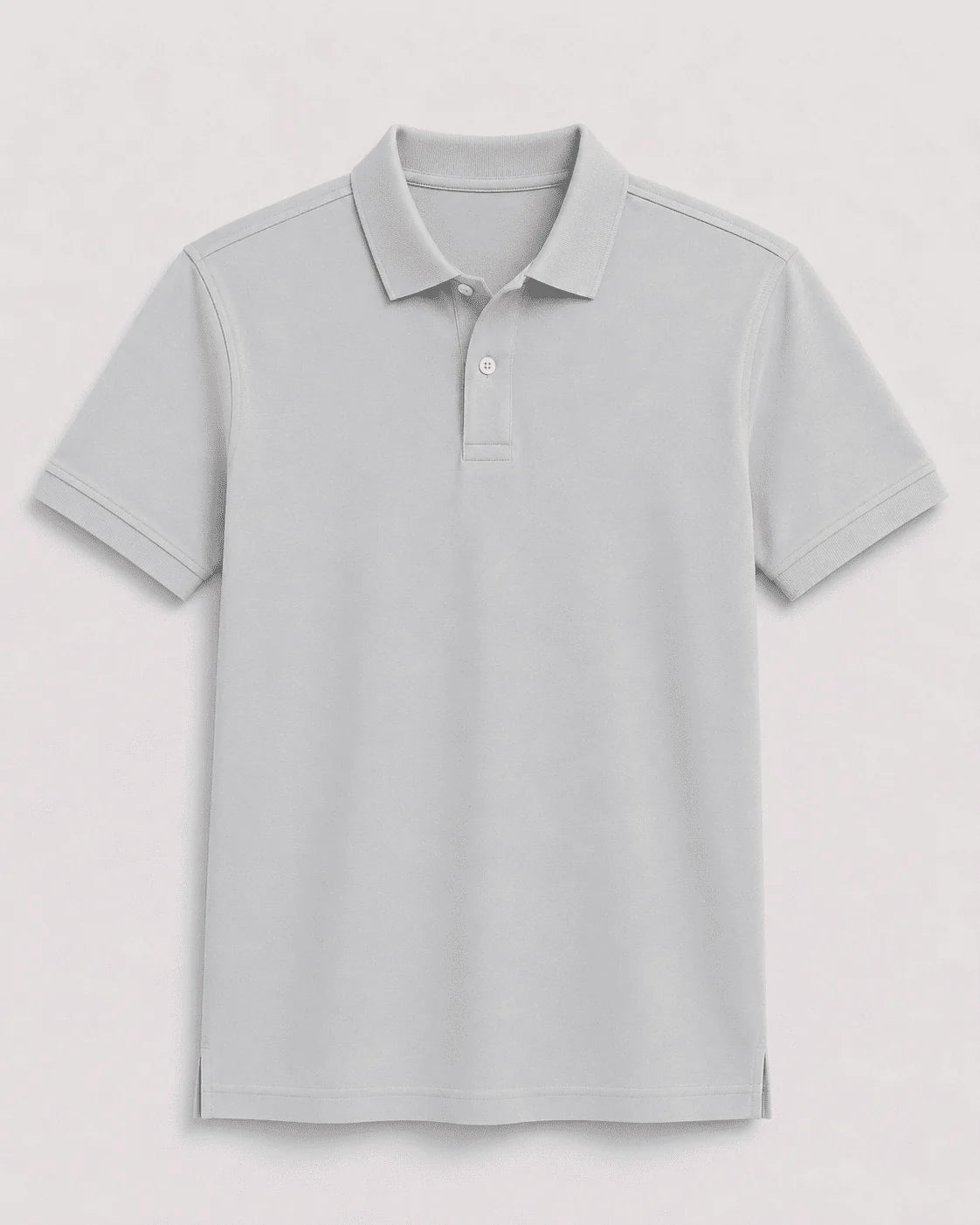 GS Signature Basic Polo Shirt - Heather- Grey